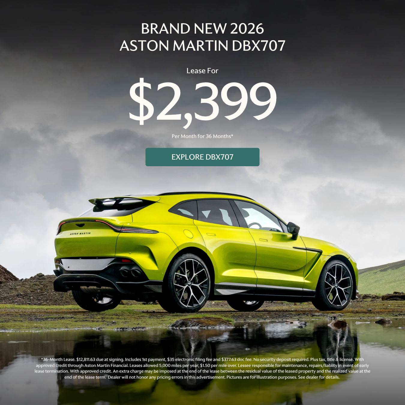 Aston DBX 707 Lease Offer